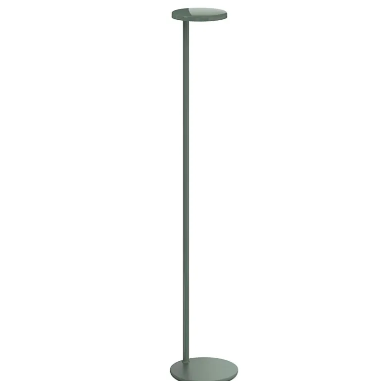 Oblique gulvlampe USB-C, blank grøn