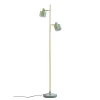 Ocean gulvlampe, oliven/messing