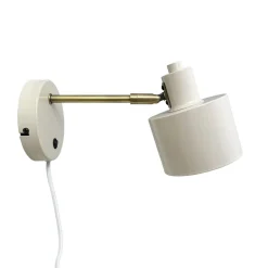 Ocean væglampe, beige/messing