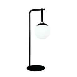 Odin Outdoor lysbold / batterilampe m/rem og bordstander, sort/hvid