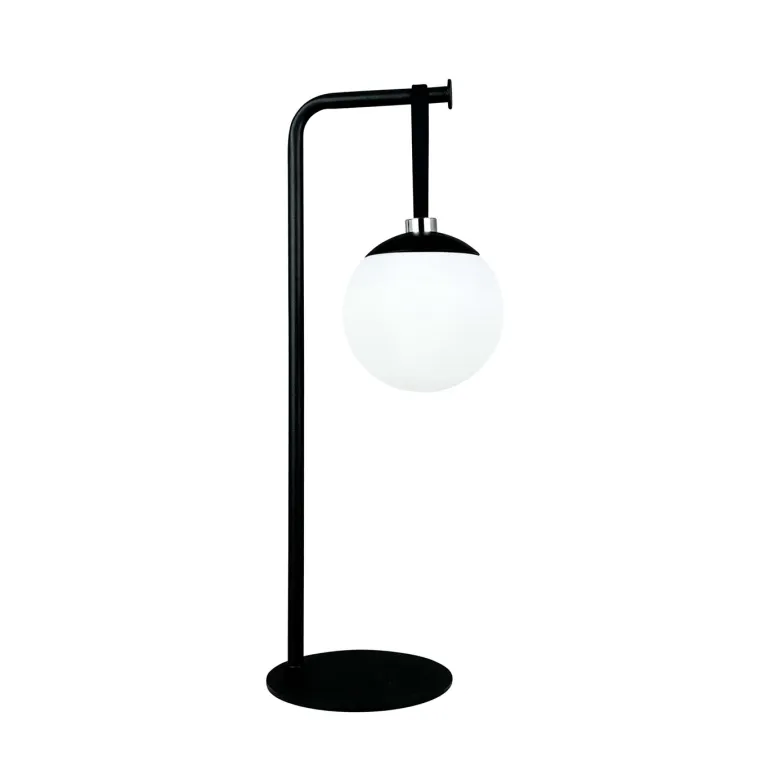 Odin Outdoor lysbold / batterilampe m/rem og bordstander, sort/hvid