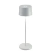 Olivia batterilampe / bordlampe, hvid