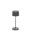 Olivia micro batterilampe / bordlampe, mørkegrå
