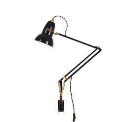 Original 1227 messing/sort vægmonteret lampe