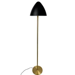Oulu gulvlampe, sort/messing