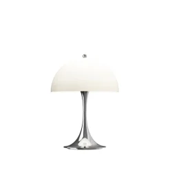 Panthella 250 Portable V3 bord- / batterilampe, krom/beige opal