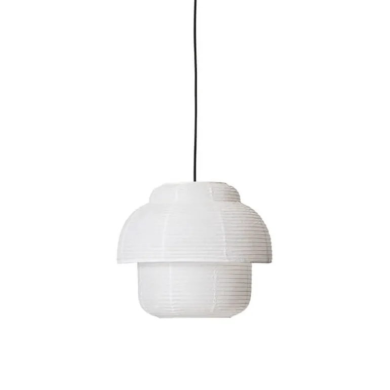 Papier double pendel Ø40, hvid