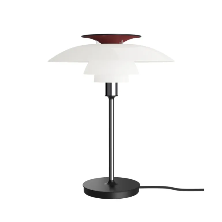 PH 80 bordlampe, opal/krom