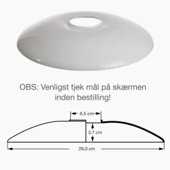 PH 3/2 glas overskærm t/pendel