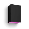 Philips Hue Resonate White and Color Ambiance udendørs væglampe, sort