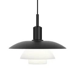 PH 5/5 LED pendel, metal sort/glas