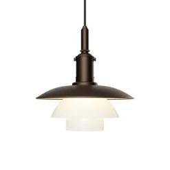 PH 3/3 pendel, aged brass/opal