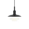PH 3/3 pendel, metal sort/glas