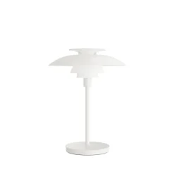 PH 80 Portable batterilampe / bordlampe, opal/hvid