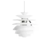 PH Snowball pendel, soft white/krom