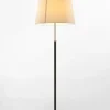 Pie de salón Gulvlampe G1 beige pergament/messing