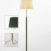 Pie de salón Gulvlampe G3 grøn/messing