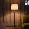 Pie de salón Gulvlampe G1 natur/messing