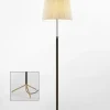 Pie de salón Gulvlampe G3 natur/messing