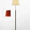 Pie de salón Gulvlampe G3 rød/krom