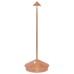 Pina batterilampe / bordlampe, antik kobber