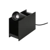Plint gulvlampe / spot 2700K, sort