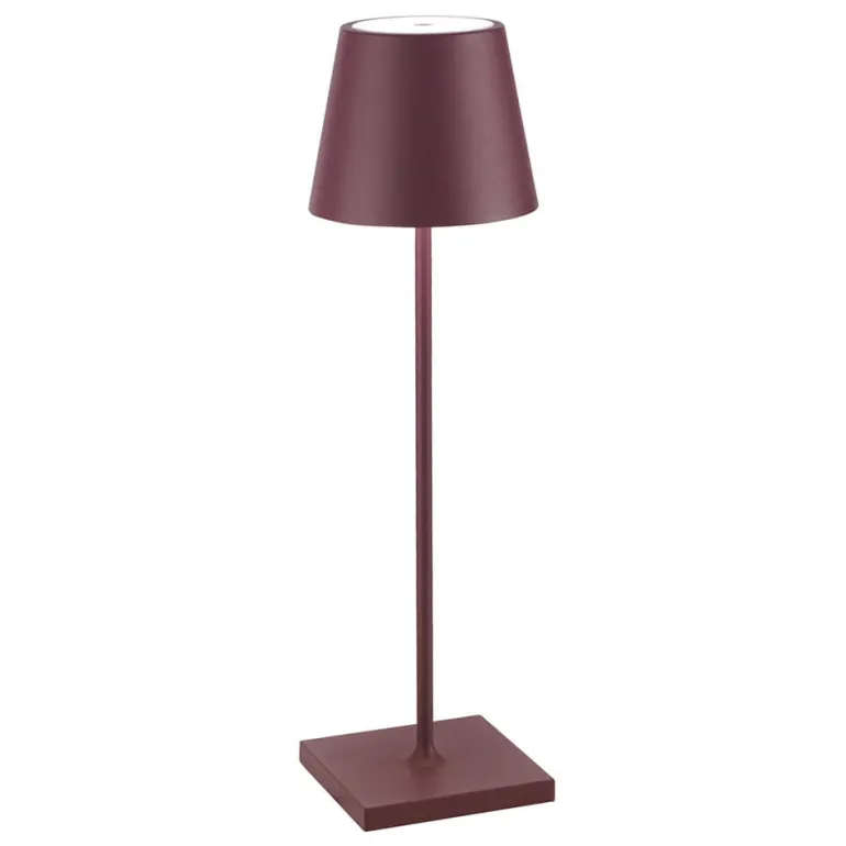Poldina batterilampe / bordlampe, bordeaux