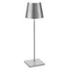 Poldina batterilampe / bordlampe, antik sølv
