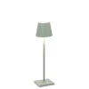 Poldina micro batterilampe / bordlampe, salviegrøn