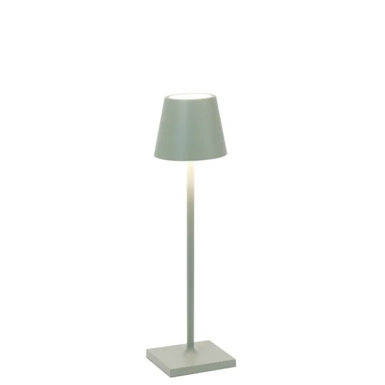 Poldina micro batterilampe / bordlampe, salviegrøn