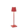 Poldina micro batterilampe / bordlampe, rød