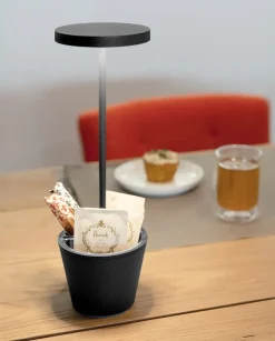 Poldina Reverso batterilampe / bordlampe, mørkegrå