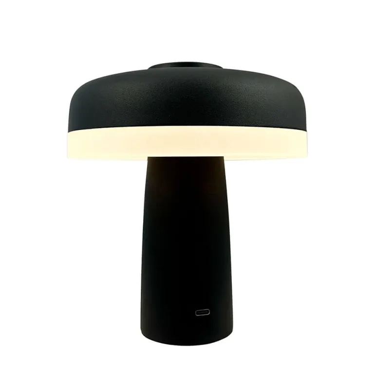 Porter LED bordlampe / batterilampe, mat sort