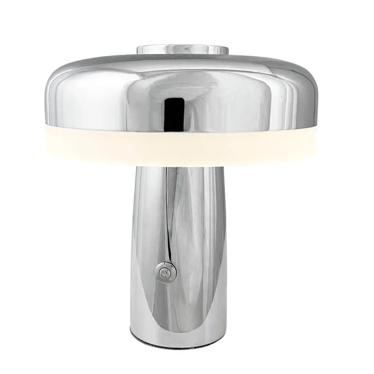 Porter LED bordlampe / batterilampe, krom