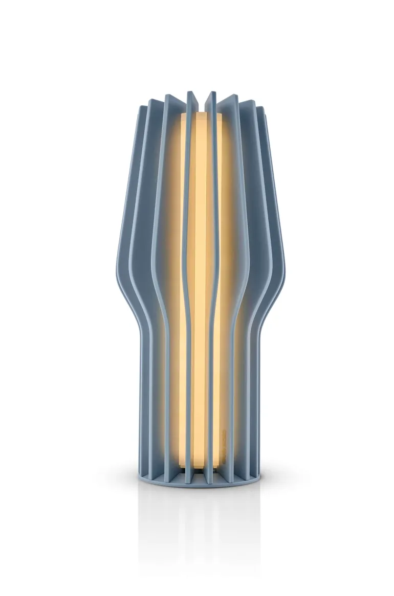 Radiant LED batteri-/ bordlampe 25 cm, dusty blue