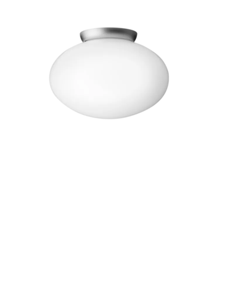Rizzatto 301 loftlampe, satin silver/opal