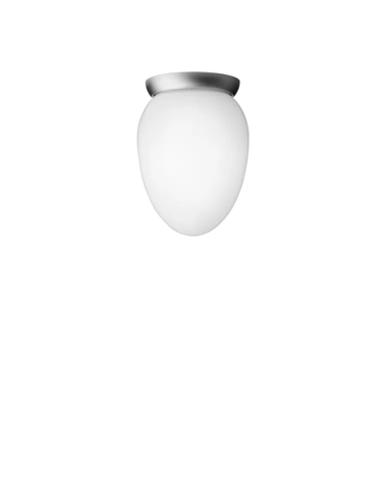 Rizzatto 171 loftlampe, satin silver/opal