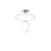 Rizzatto 42 loftlampe, satin sølv/opal