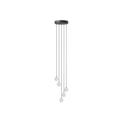 Rosette Mini Cluster 5 G4-ophæng, sort