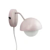 Rose væglampe, mat beige