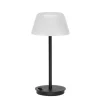 Salon bordlampe / batterilampe, sort