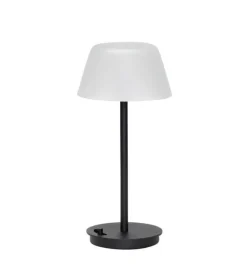 Salon bordlampe / batterilampe, sort