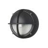 Skot LED udendørs væglampe / loftlampe, halvafskærmet klar/grafit