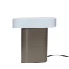 Sleek bordlampe, brun/lysegrå