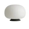 Supernate bordlampe Ø38, opal/sort