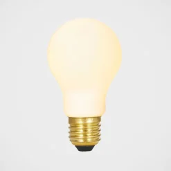 Tala Globe E27 6W LED pære, mat hvid Dim to Warm