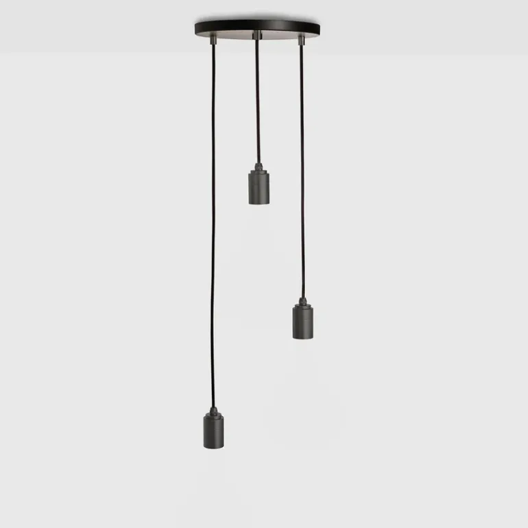 Tala Triple pendel (fatning), sort/grafit
