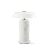 TRIP no. 2 portable batterilampe / bordlampe, carrara/opal