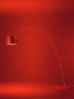 Twiggy Elle LED gulvlampe, rød