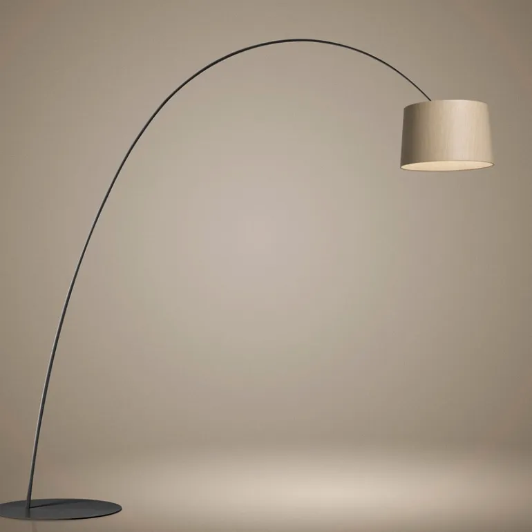Twiggy Elle Wood LED gulvlampe, sort